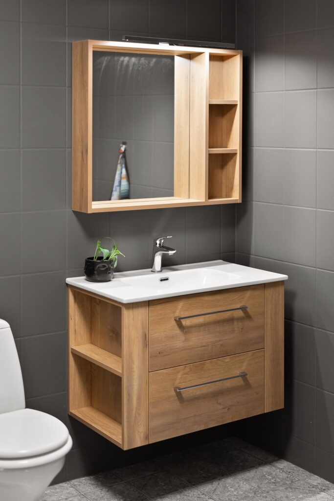 Small Bathroom Floating Shelf