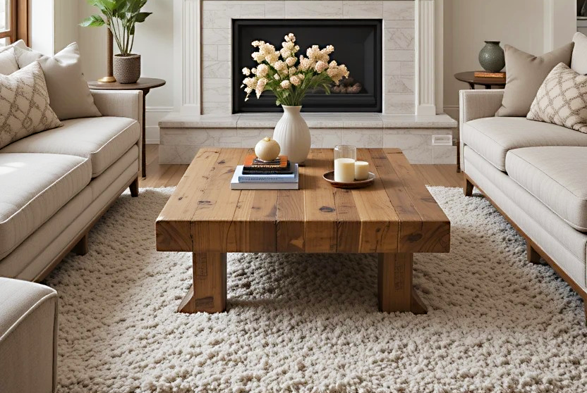 Coffee table in the Living Room